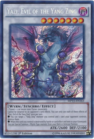 Yazi, Evil of the Yang Zing - MP15-EN163 - Secret Rare