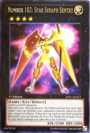 Number 102: Star Seraph Sentry - JOTL-EN053 - Rare