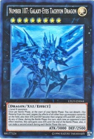 Number 107: Galaxy-Eyes Tachyon Dragon - LTGY-EN044 - Ghost Rare