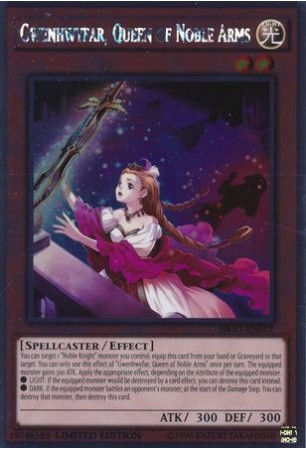 Gwenhwyfar, Queen of Noble Arms - NKRT-EN012 - Platinum Rare