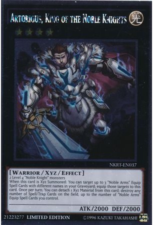 Artorigus, King of the Noble Knights - NKRT-EN037 - Platinum Rare