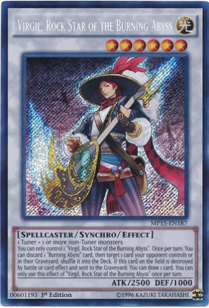 Virgil, Rock Star of the Burning Abyss - MP15-EN187 - Secret Rare