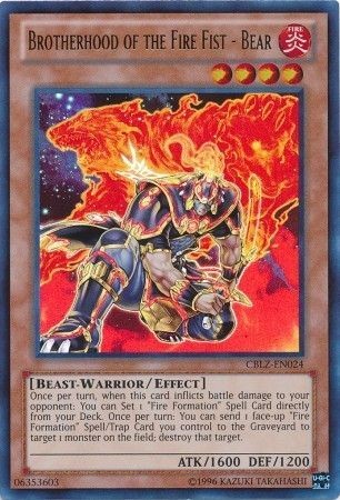 Brotherhood of the Fire Fist - Bear - CBLZ-EN024 - Ultra Rare