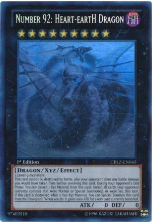 Number 92: Heart-eartH Dragon - CBLZ-EN045 - Ghost Rare