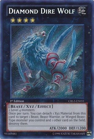 Diamond Dire Wolf - CBLZ-EN051 - Secret Rare