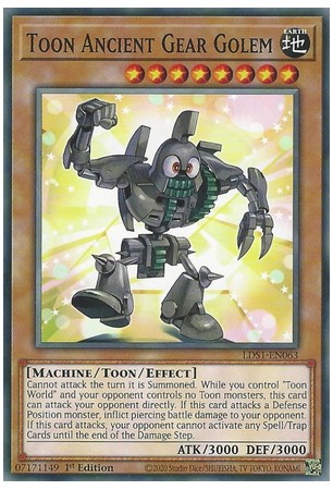 Toon Ancient Gear Golem - LDS1-EN063 - Common