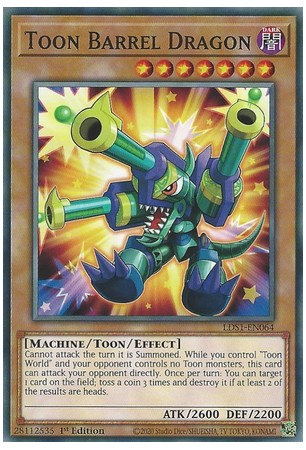 Toon Barrel Dragon - LDS1-EN064 - Common