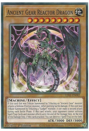 Ancient Gear Reactor Dragon - LDS1-EN082 - Common