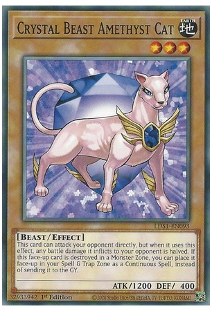 Crystal Beast Amethyst Cat - LDS1-EN093 - Common