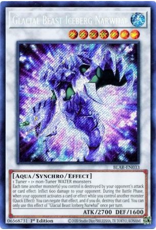 Glacial Beast Iceberg Narwhal - BLAR-EN033 - Secret Rare