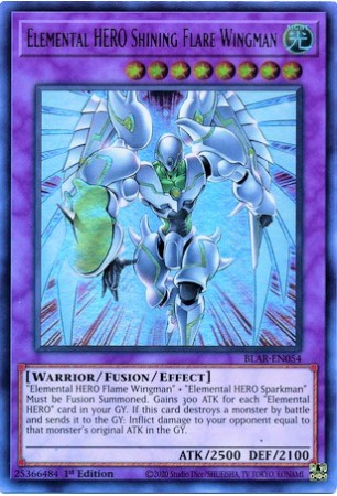 Elemental HERO Shining Flare Wingman - BLAR-EN054 - Ultra Rare