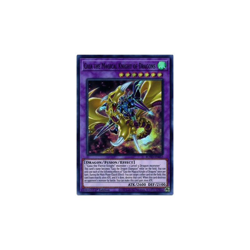 Gaia the Magical Knight of Dragons - ROTD-EN037 - Super Rare