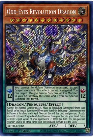 Odd-Eyes Revolution Dragon - ROTD-EN083 - Secret Rare