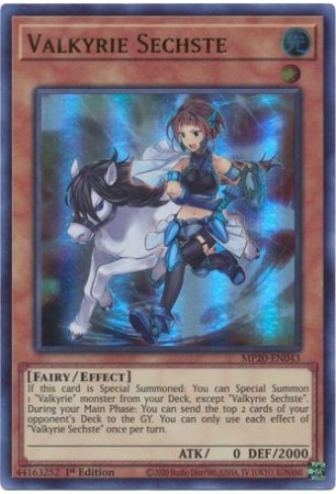 Valkyrie Sechste - MP20-EN043 - Ultra Rare