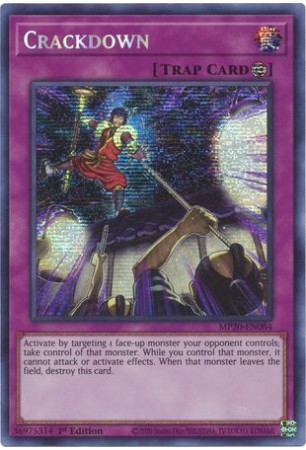 Crackdown - MP20-EN084 - Prismatic Secret Rare