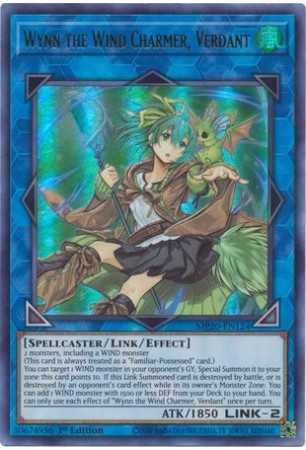 Wynn the Wind Charmer, Verdant - MP20-EN124 - Ultra Rare