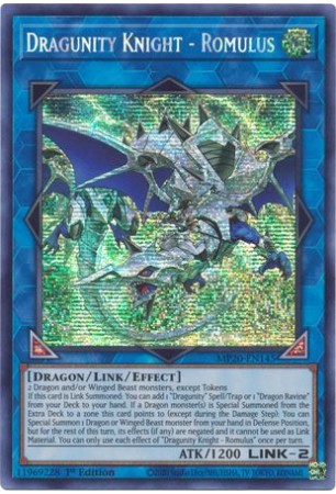 Dragunity Knight - Romulus - MP20-EN145 - Prismatic Secret Rare