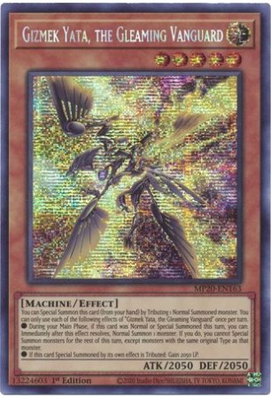 Gizmek Yata, the Gleaming Vanguard - MP20-EN163 - Prismatic Secret Rare