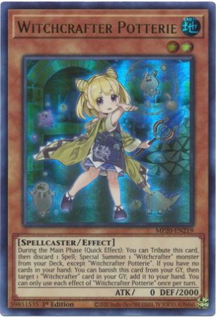 Witchcrafter Potterie - MP20-EN219 - Ultra Rare