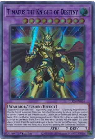 Timaeus the Knight of Destiny (Blue) - DLCS-EN054 - Ultra Rare