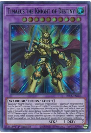 Timaeus the Knight of Destiny (Green) - DLCS-EN054 - Ultra Rare