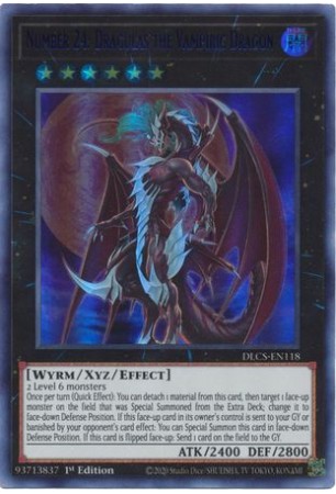 Number 24: Dragulas the Vampiric Dragon (Blue) - DLCS-EN118 - Ultra Rare