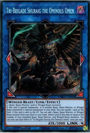 Tri-Brigade Shuraig the Ominous Omen - PHRA-EN048 - Secret Rare