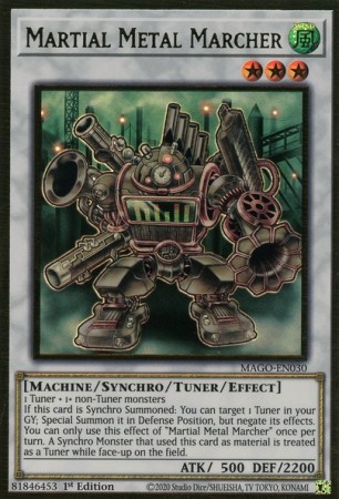 Martial Metal Marcher - MAGO-EN030 - Premium Gold Rare