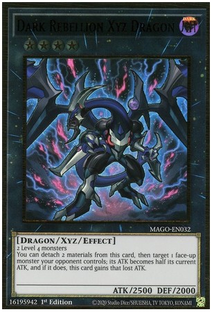 Dark Rebellion Xyz Dragon - MAGO-EN032 - Premium Gold Rare