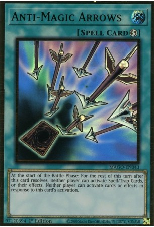 Anti-Magic Arrows - MAGO-EN043 - Premium Gold Rare