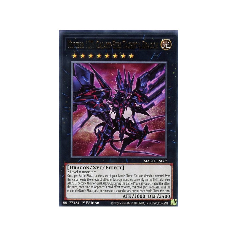 Number 107: Galaxy-Eyes Tachyon Dragon - MAGO-EN062 - Rare - Duelshop