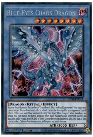 Blue-Eyes Chaos Dragon - LDS2-EN017 - Secret Rare