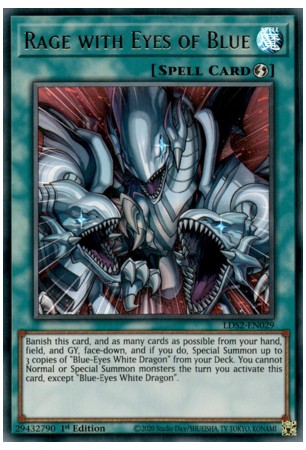 Rage with Eyes of Blue (Green) - LDS2-EN029 - Ultra Rare