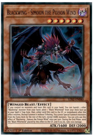 Blackwing - Simoon the Poison Wind - LDS2-EN040 - Ultra Rare