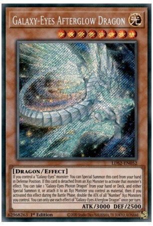 Galaxy-Eyes Afterglow Dragon - LDS2-EN052 - Secret Rare