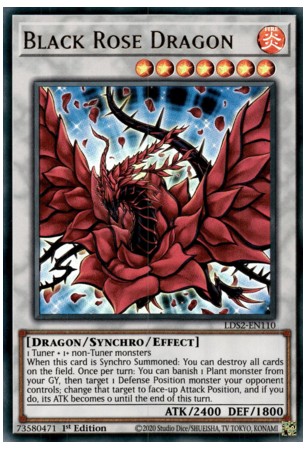 Black Rose Dragon (Purple) - LDS2-EN110 - Ultra Rare
