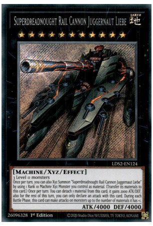 Superdreadnought Rail Cannon Juggernaut Liebe - LDS2-EN124 - Secret Rare