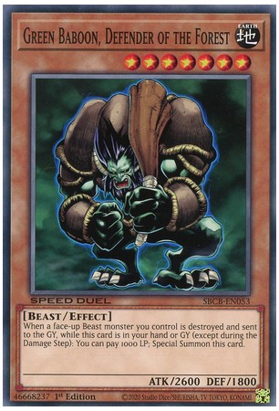 Green Baboon, Defender of the Forest - SBCB-EN053 - Common