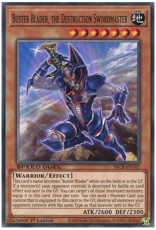 Buster Blader, the Destruction Swordmaster - SBCB-EN182 - Common