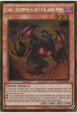 Graff, Malebranche of the Burning Abyss - PGL3-EN044 - Gold Rare