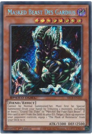 Masked Beast Des Gardius - SBCB-EN107 - Secret Rare