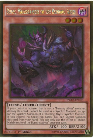 Rubic, Malebranche of the Burning Abyss - PGL3-EN046 - Gold Rare