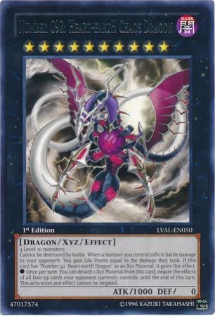 Number C92: Heart-eartH Chaos Dragon - LVAL-EN050 - Rare