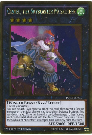 Castel, the Skyblaster Musketeer - PGL3-EN076 - Gold Rare