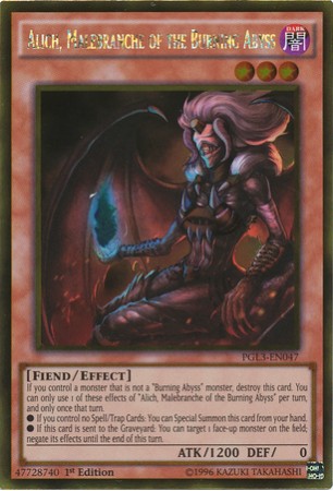 Alich, Malebranche of the Burning Abyss - PGL3-EN047 - Gold Rare