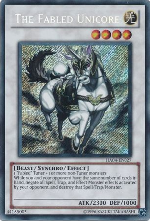 The Fabled Unicore - HA04-EN027 - Secret Rare