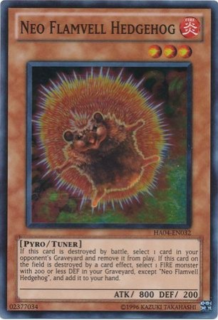 Neo Flamvell Hedgehog - HA04-EN032 - Super Rare