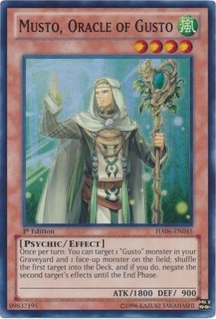 Musto, Oracle of Gusto - HA06-EN045 - Super Rare