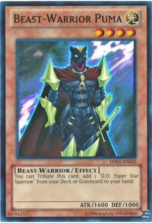 Beast-Warrior Puma - HA07-EN032 - Super Rare