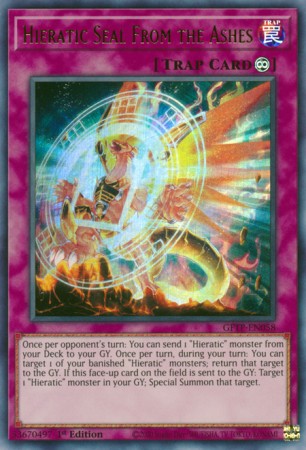 Hieratic Seal From the Ashes - GFTP-EN058 - Ultra Rare